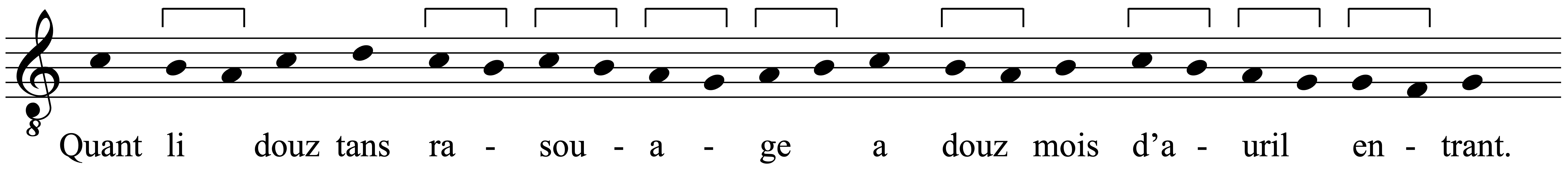 Work musical notation